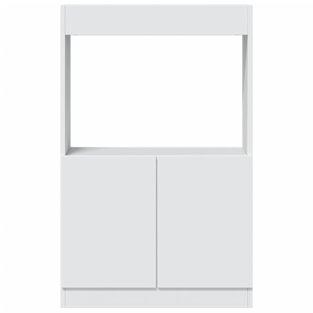 Visoka komoda bijela 63x33x100 cm od konstruiranog drva