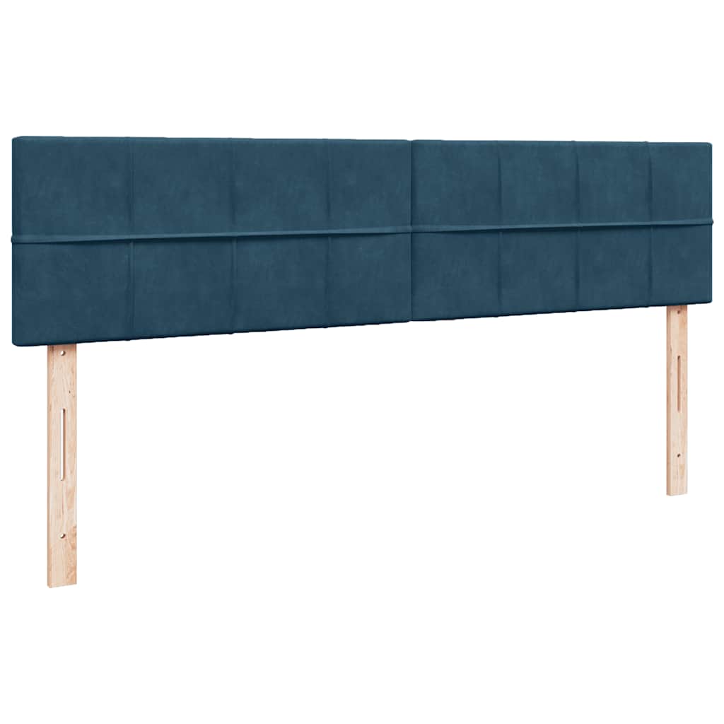 Ottoman krevet s madracem tamnoplavi 200x200 cm baršun