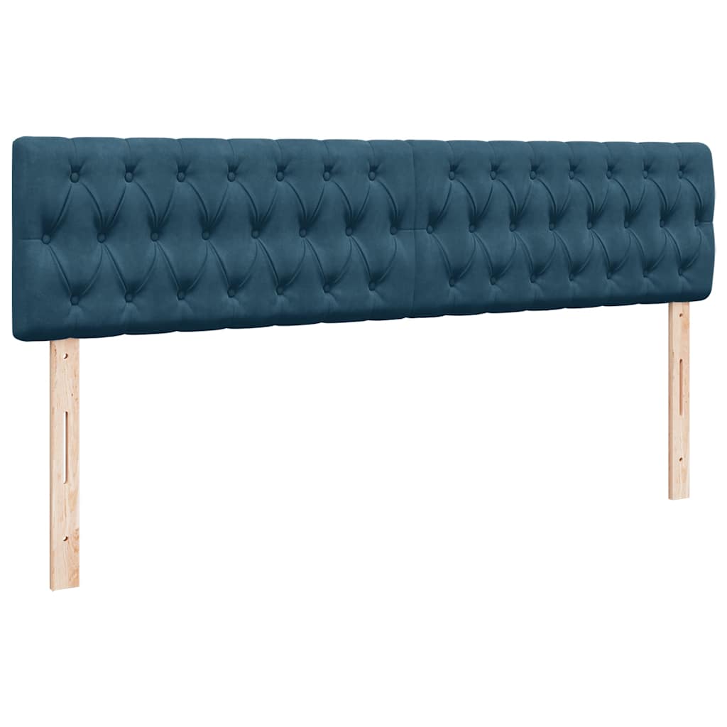Ottoman krevet s madracem tamnoplavi 200x200 cm baršun