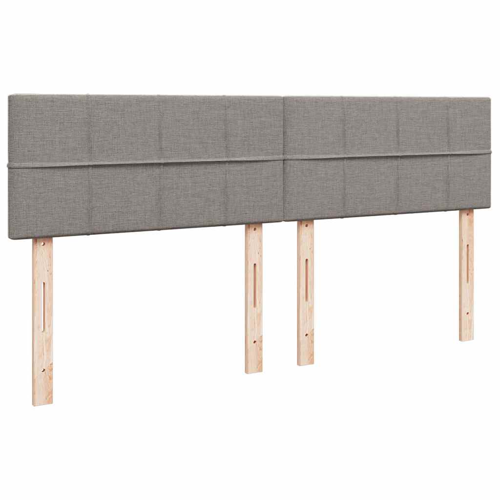 Ottoman krevet s madracima, taupe 160x200 cm, tkanina