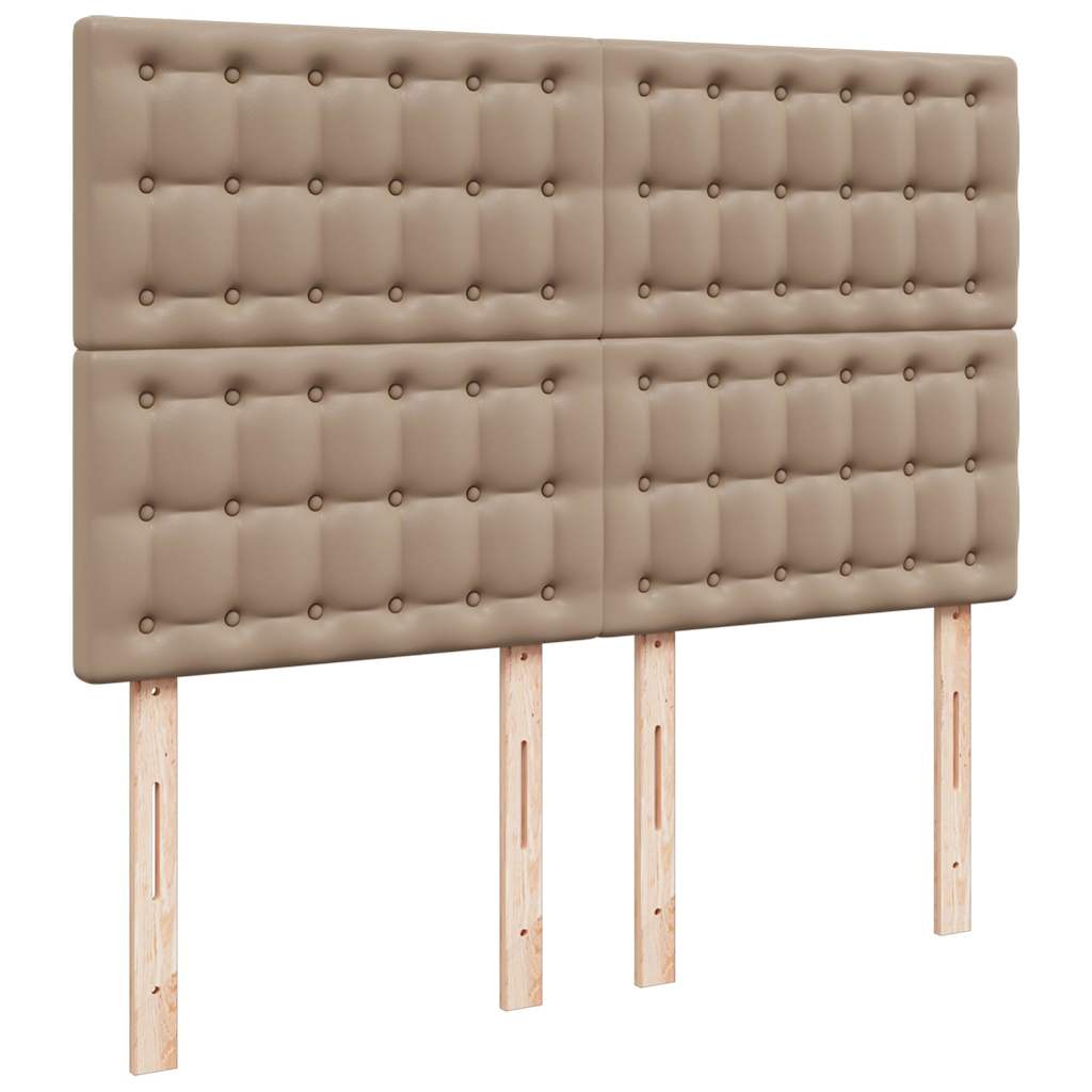 Ottoman krevet s madracem i LED diodama Cappuccino 140x190 cm umjetna koža
