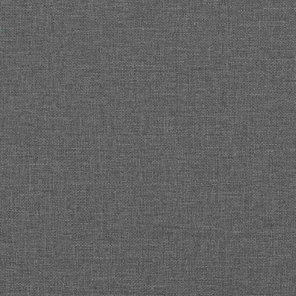 Sofa s naslonima za ruke tamno siva 53 cm tkanina