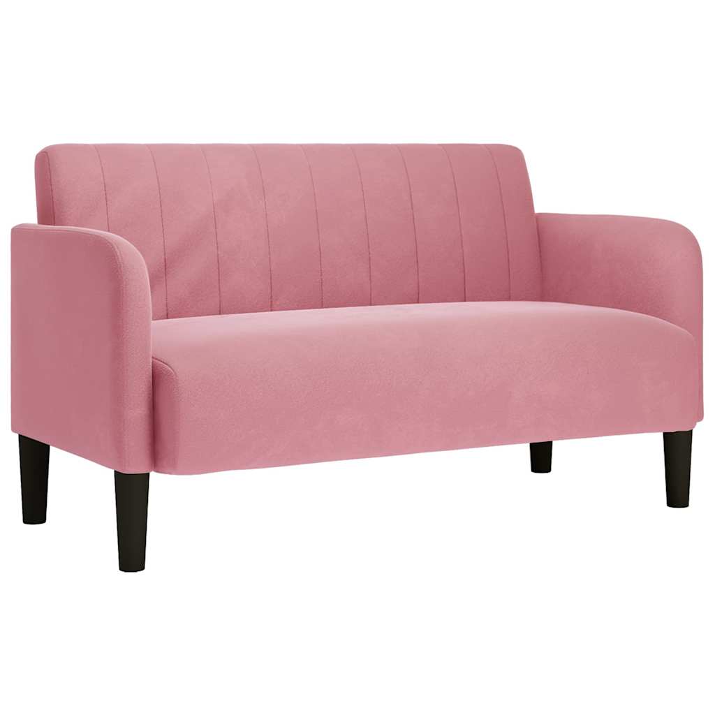 Dvosjed Ružičasti 109 cm Baršun