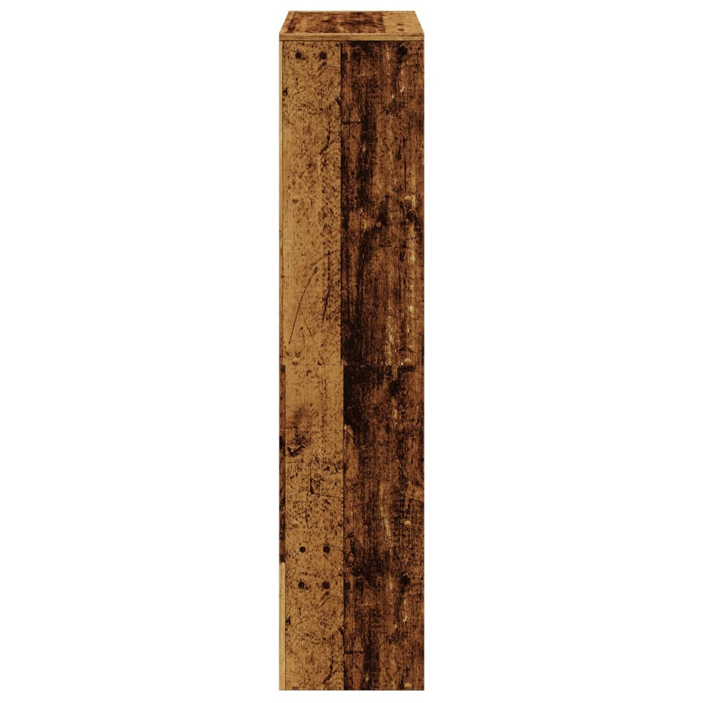 Sobna pregrada/regal za knjige 4 razina 131,5x29x131,5cm drveni