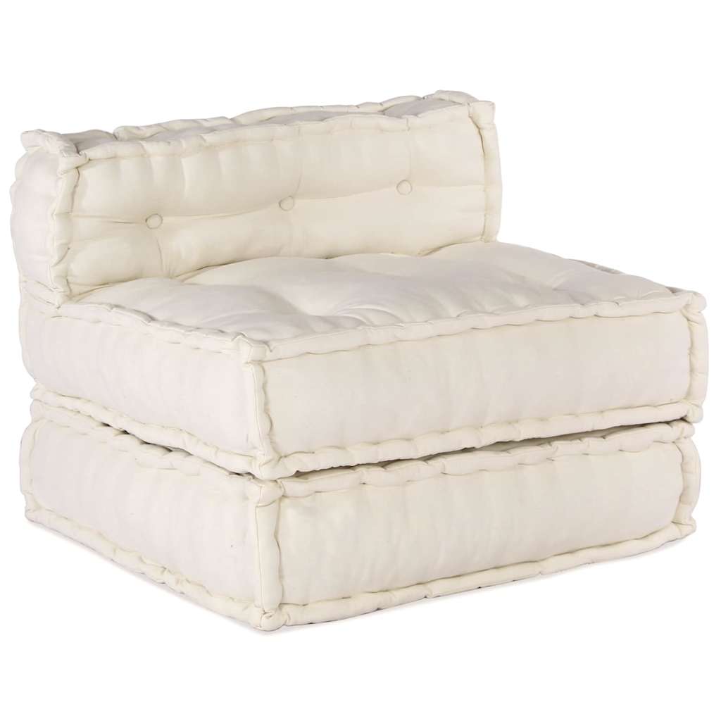 Modularna sofa 4 pcs Krem Tkanina