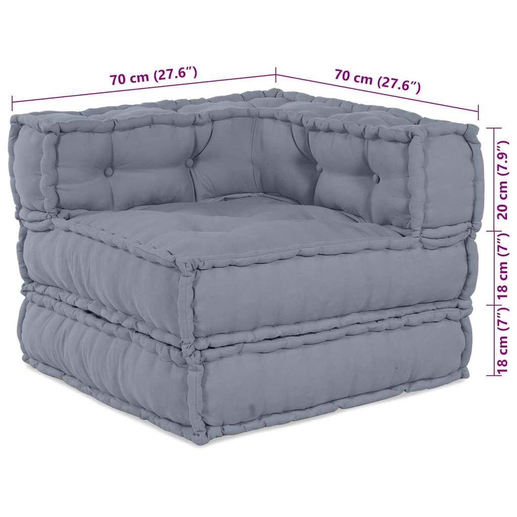 Modularna sofa 4 pcs Siva Tkanina