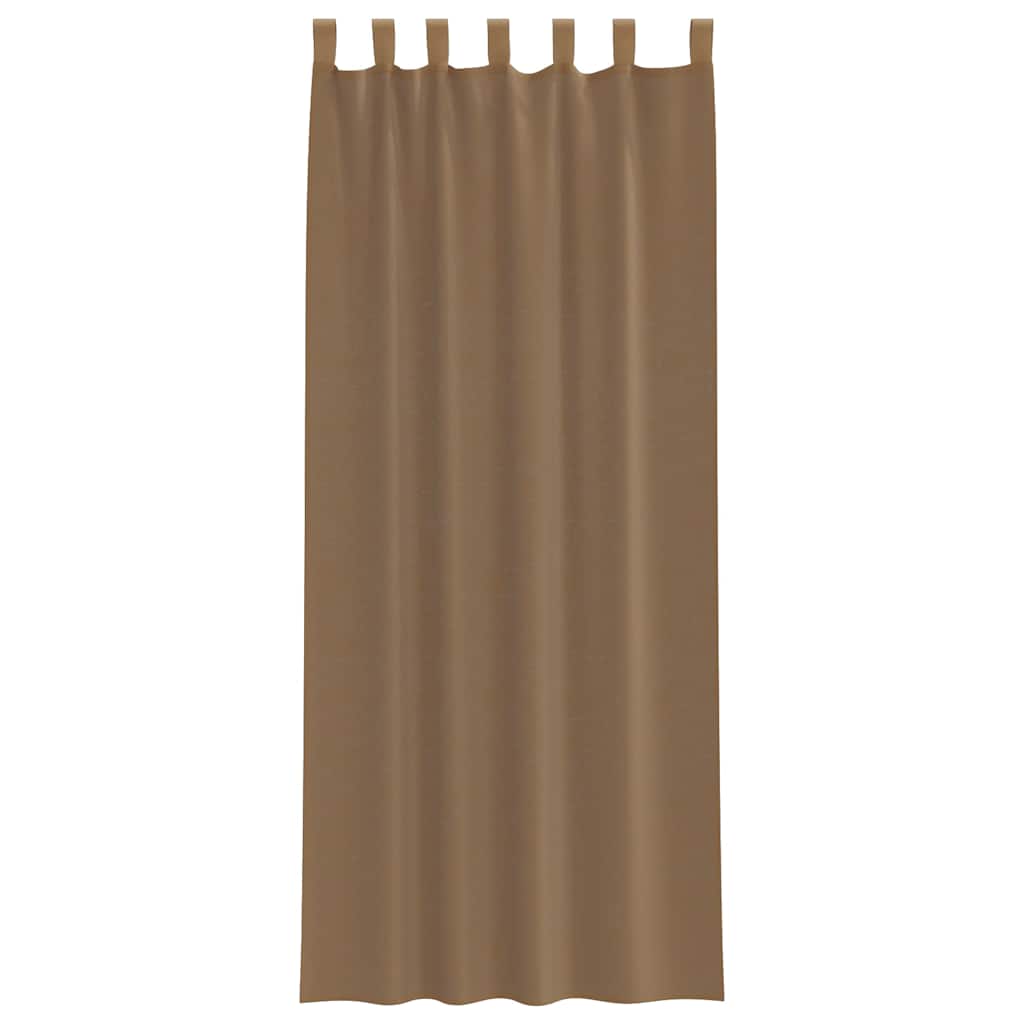Voile zavjese s petljama 2 kom svijetlosmeđe 140x260 cm