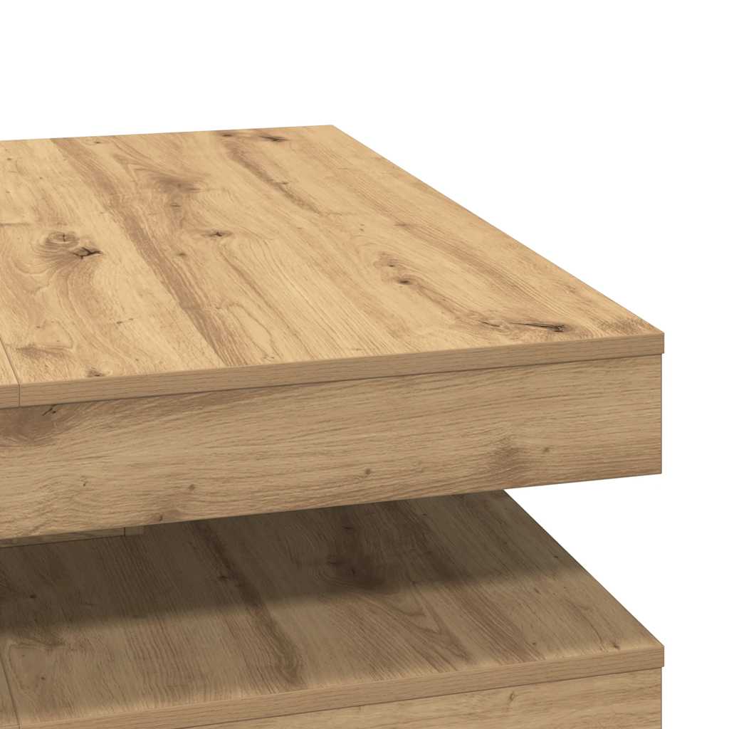 Klub stolić rotirajući za 360 stupnjeva, Artisan hrast 90x90x34,5 cm