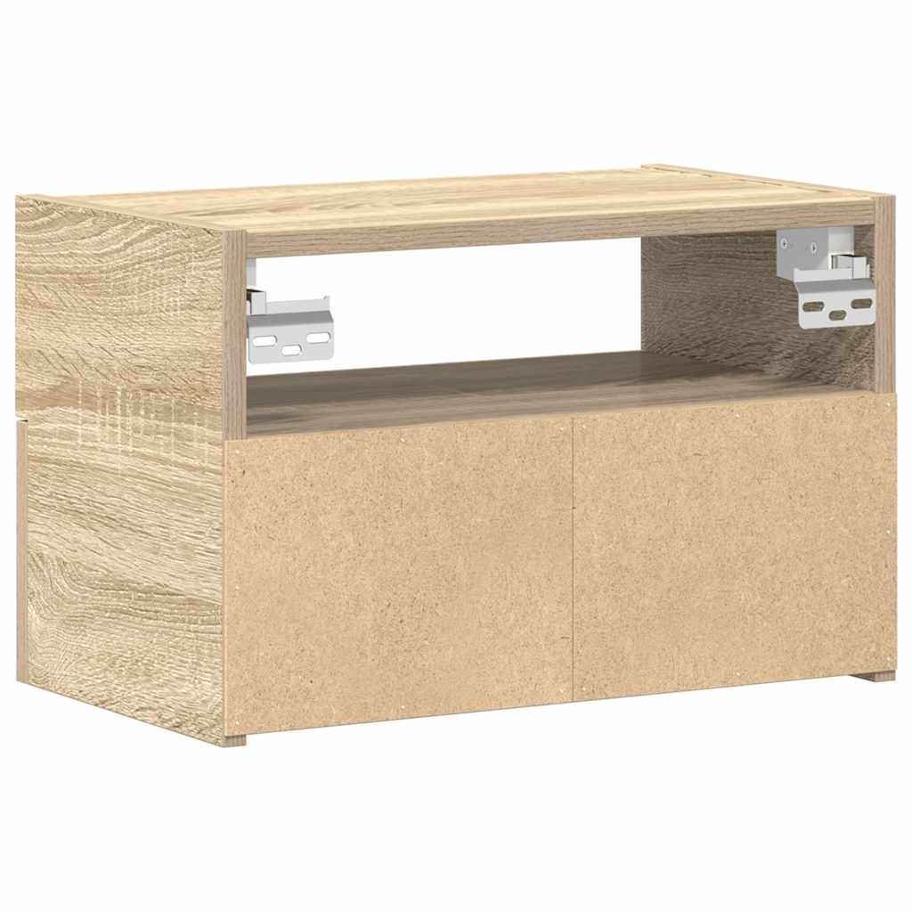 Zidni noćni ormarići 2 kom sonoma hrast 45x26x28,5 cm