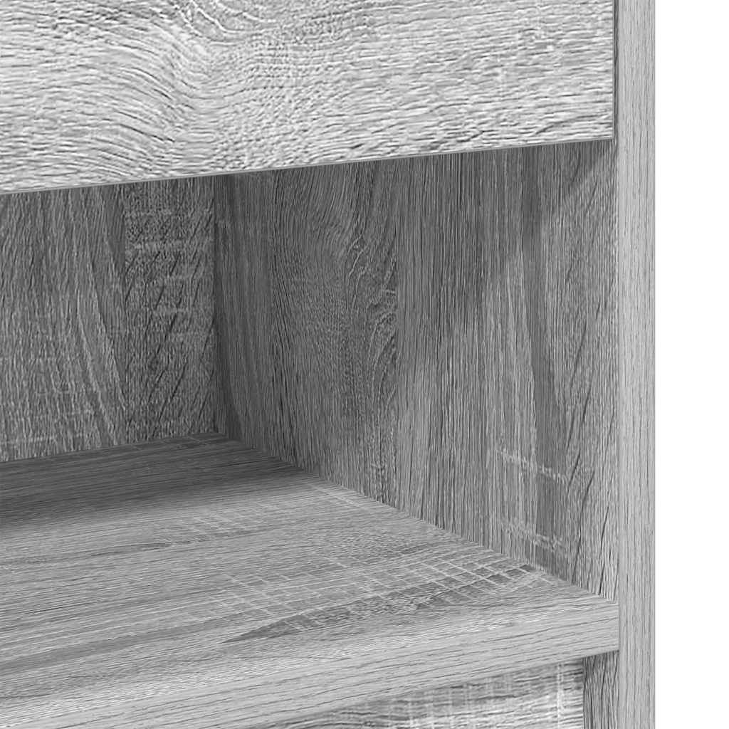 Noćni ormarići 2 kom s ladicama sivi Sonoma 39x28x41 cm