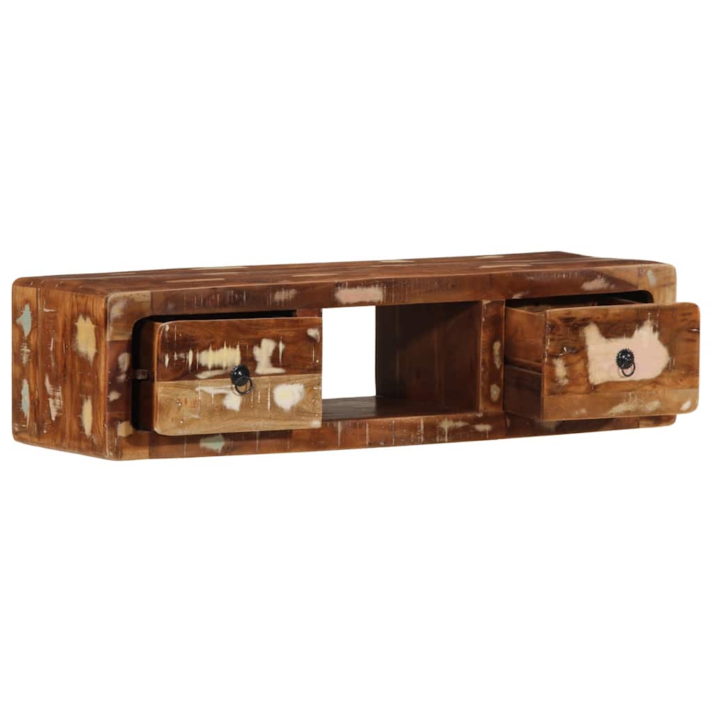 Zidni TV ormarić 100x32x25 cm Obrađeno puno drvo