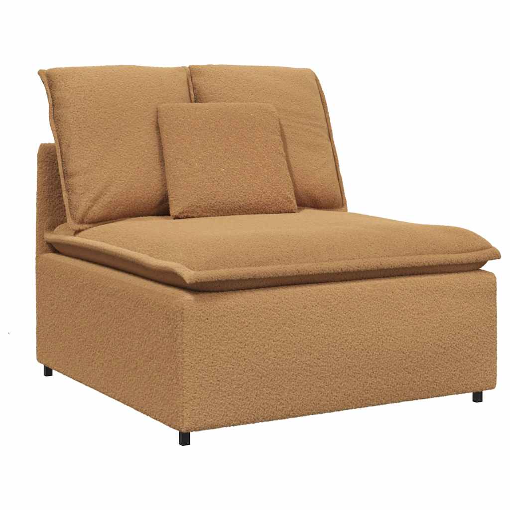 Modularna sofa s tabureom i jastucima bež boje