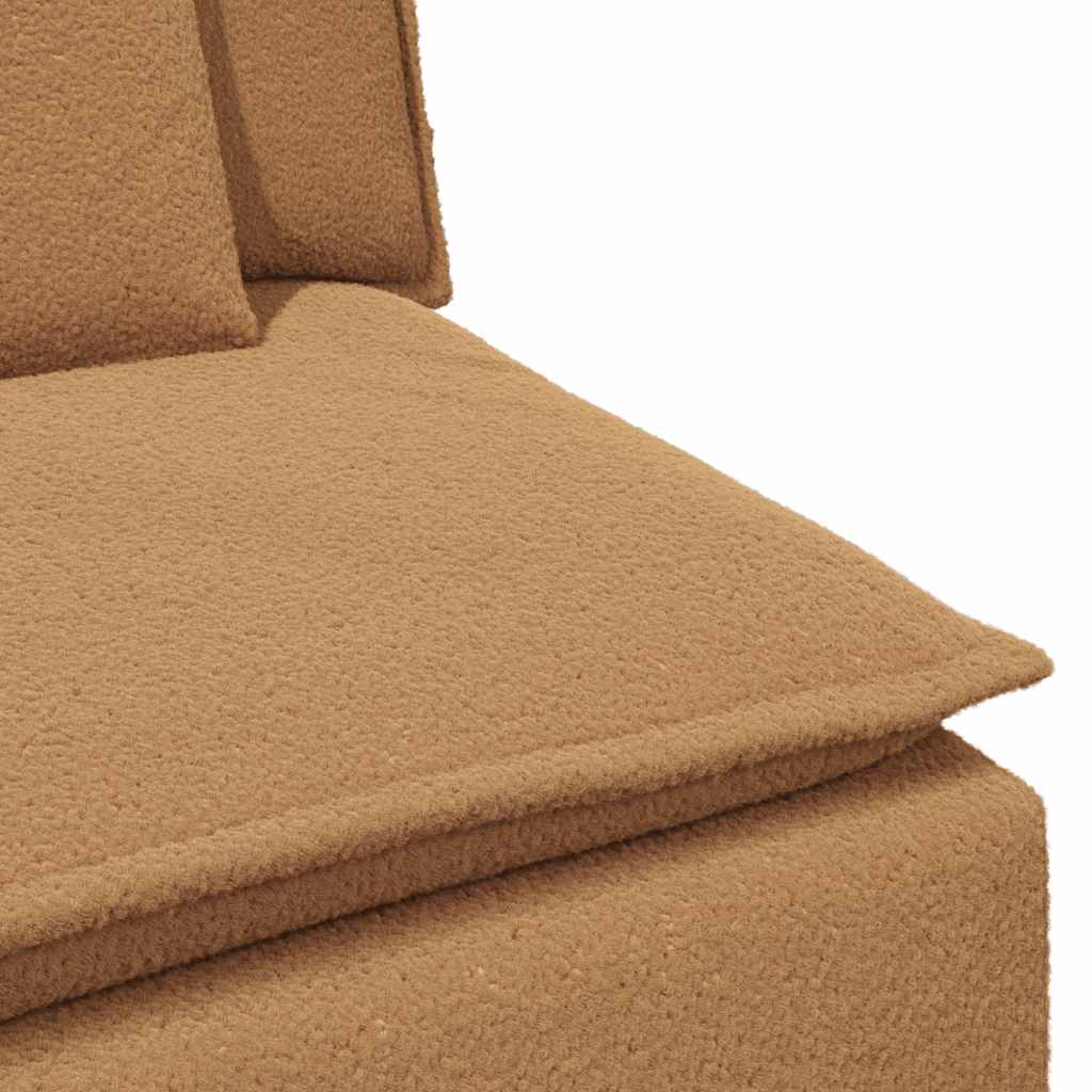 Modularna sofa s tabureom i jastucima bež boje