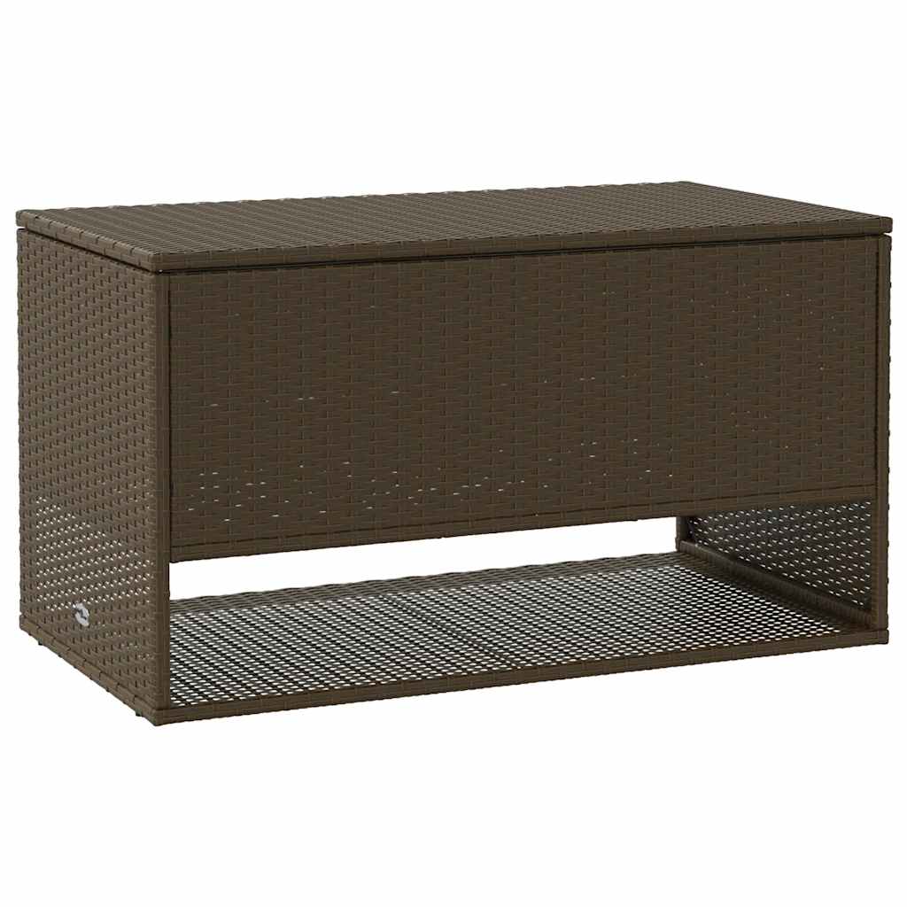 Vanjska kutija za jastuke smeđa 100x55x55,5 cm poli ratan