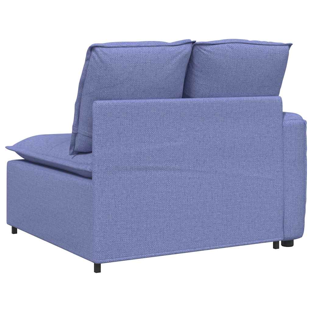 Modularni kauč s naslonom za ruke i jastucima, traperice plave boje, 100 cm