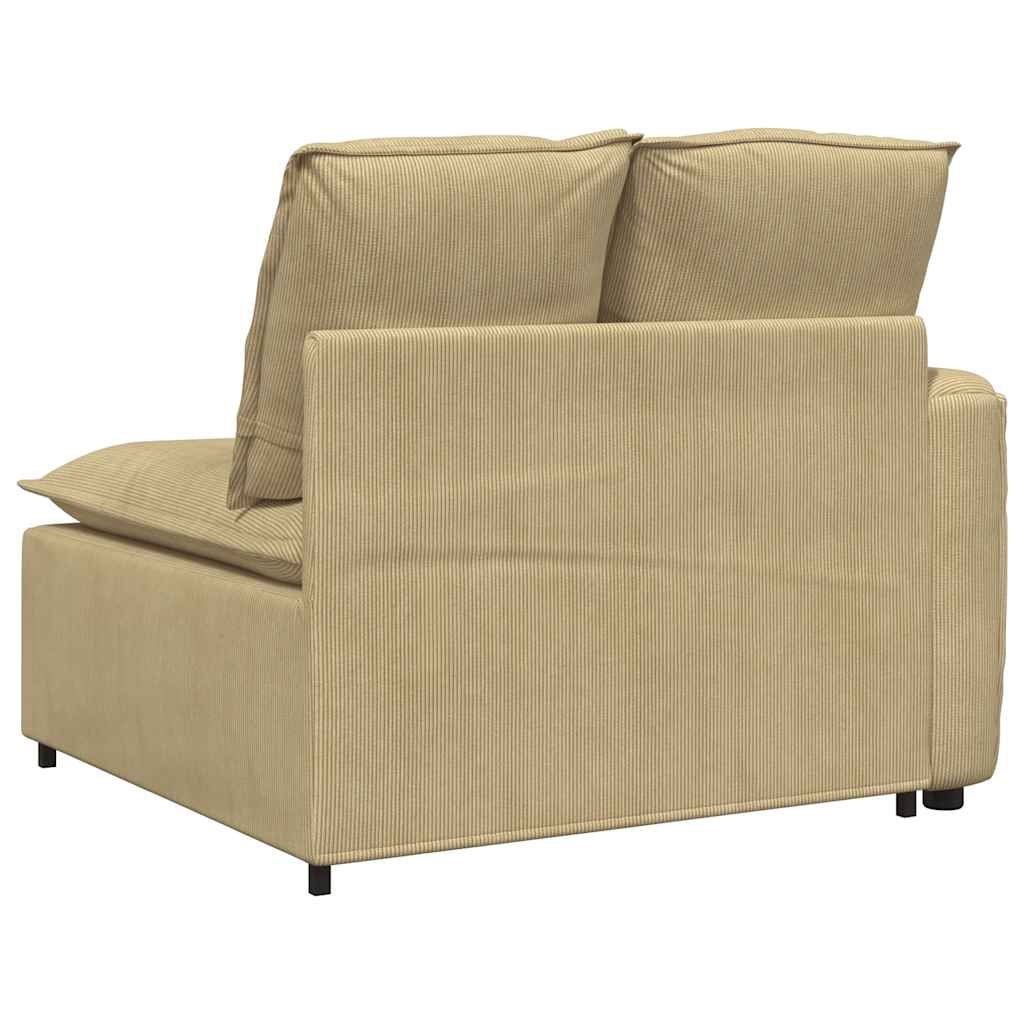 Modularni kauč s naslonom za ruke i jastucima, sivozelene boje, 100 cm