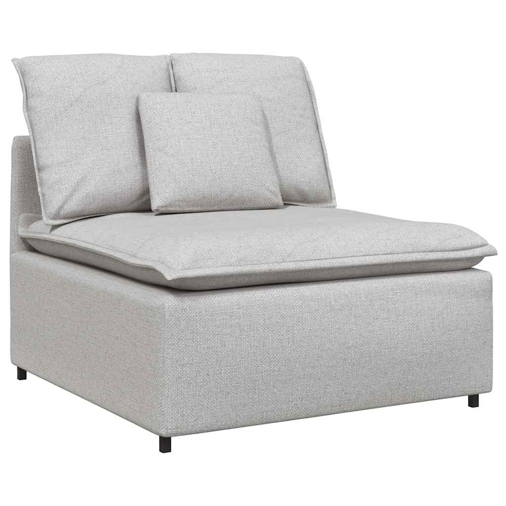 Modularni kauč s jastucima, sivo-bijeli 100 cm