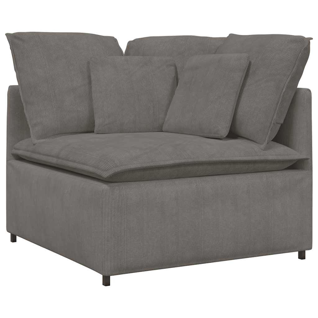 Modularna sofa Kutni modul s jastucima svijetlo siva 100 cm