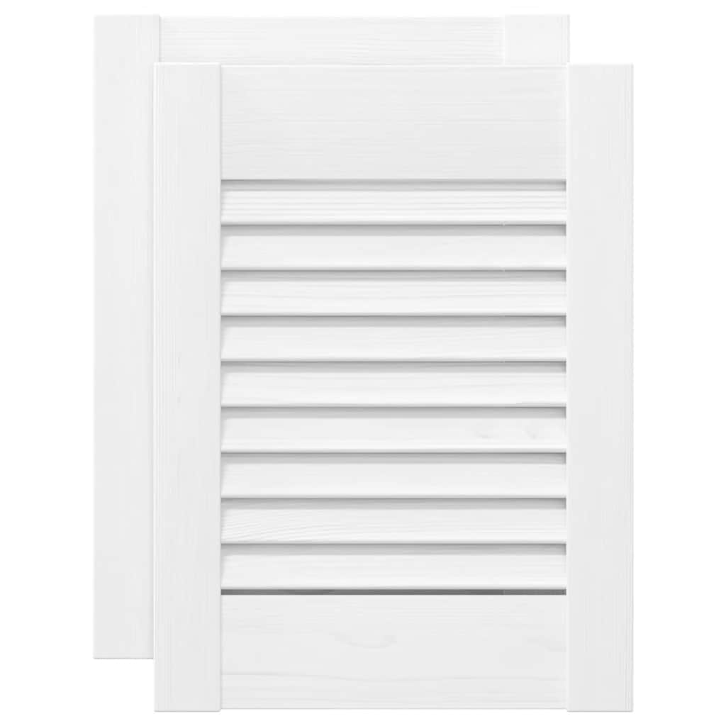Vrata ormarića Louvred dizajn 2 kom bijela 39,5x29,5 cm