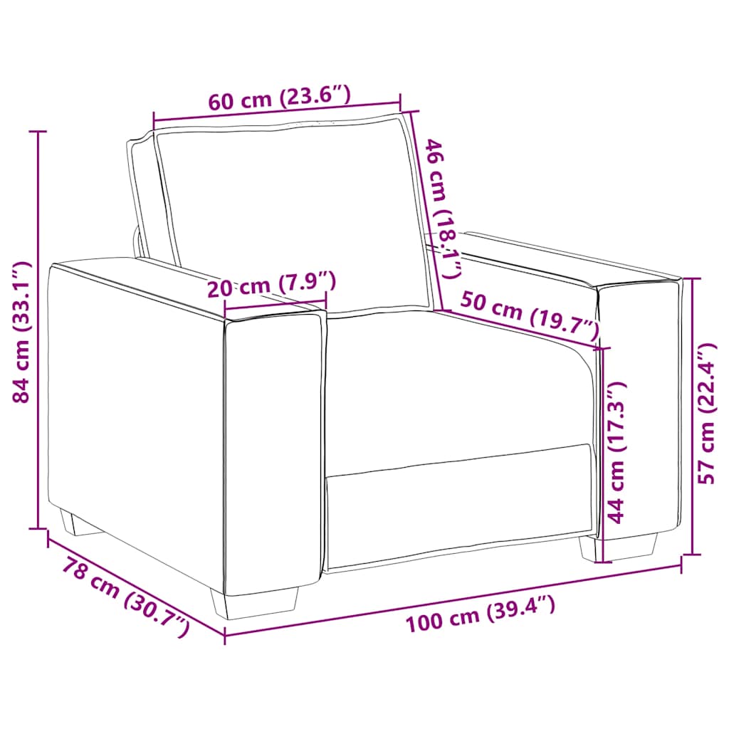 3-dijelni set sofa s jastucima, smeđi baršun