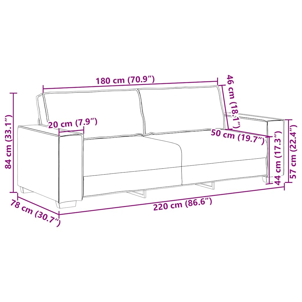 Dvodijelni set sofa s jastucima, žuti baršun