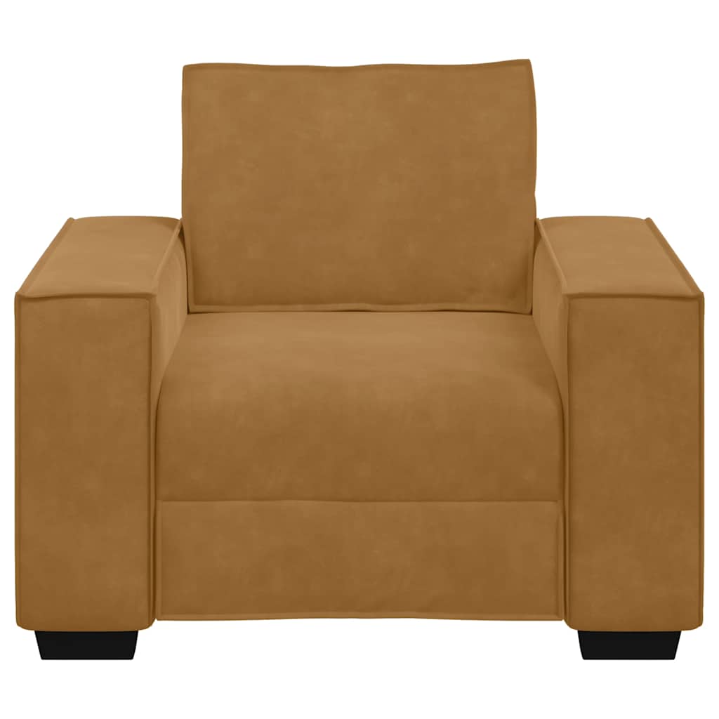 Sofa fotelja smeđa 100x78x84 cm baršun