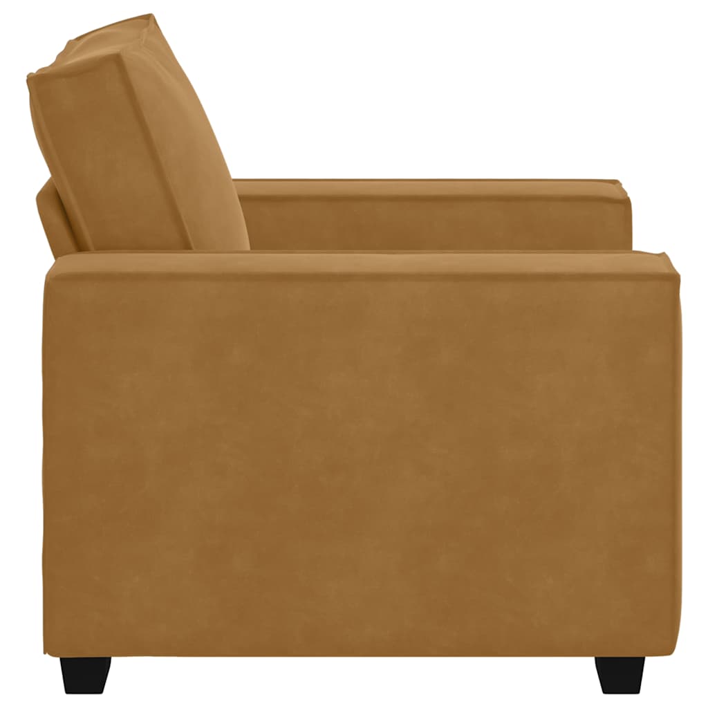 Sofa fotelja smeđa 100x78x84 cm baršun
