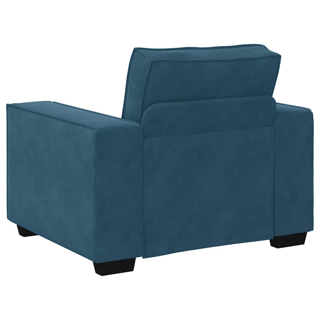 Sofa fotelja plava 100x78x84 cm baršun