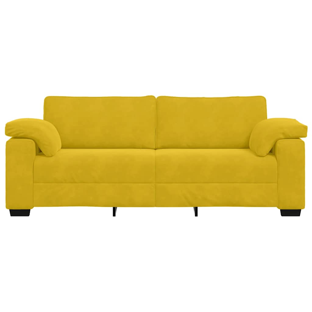 Trosjed Žuti 220x77x82 cm Baršun