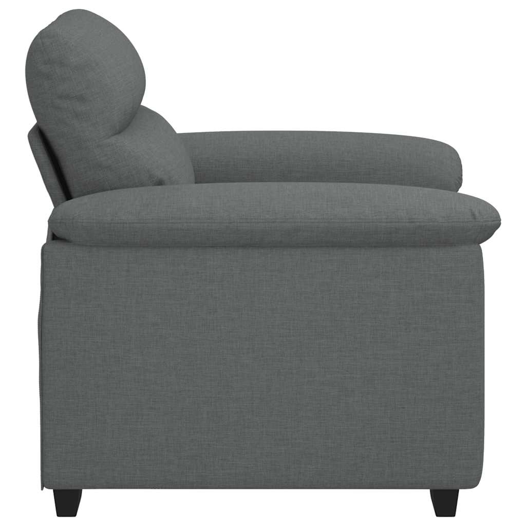 Sofa fotelja tamno siva 100x81x84 cm tkanina