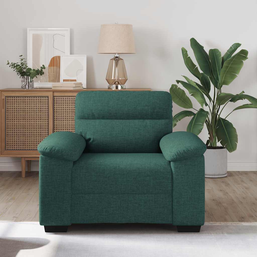 Sofa fotelja tamnozelena 100x81x84 cm tkanina