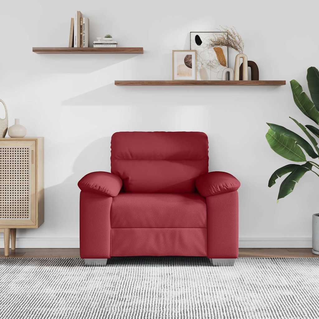 Sofa fotelja vino crvena 100x81x84 cm umjetna koža
