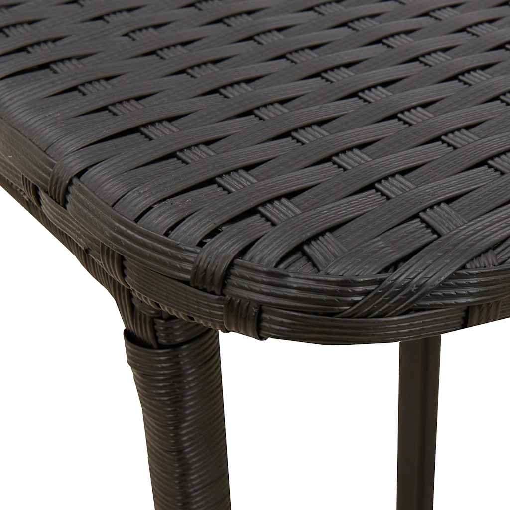 Sklopivi vrtni stol crni 90x51x75 cm poli ratan