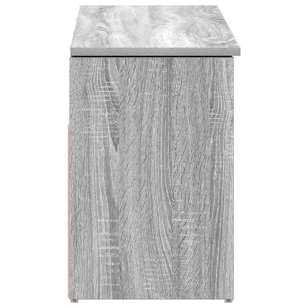 Klupa za cipele boja hrasta 102x30,5x45 cm konstruirano drvo