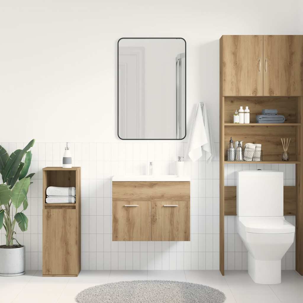 Ormarić za umivaonik u kupaonici Artisan hrast 60x38,5x46 cm Konstruirano drvo