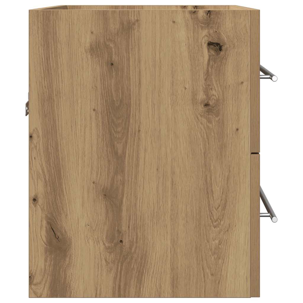 Ormarić za umivaonik u kupaonici Artisan hrast 60x38,5x48 cm Konstruirano drvo