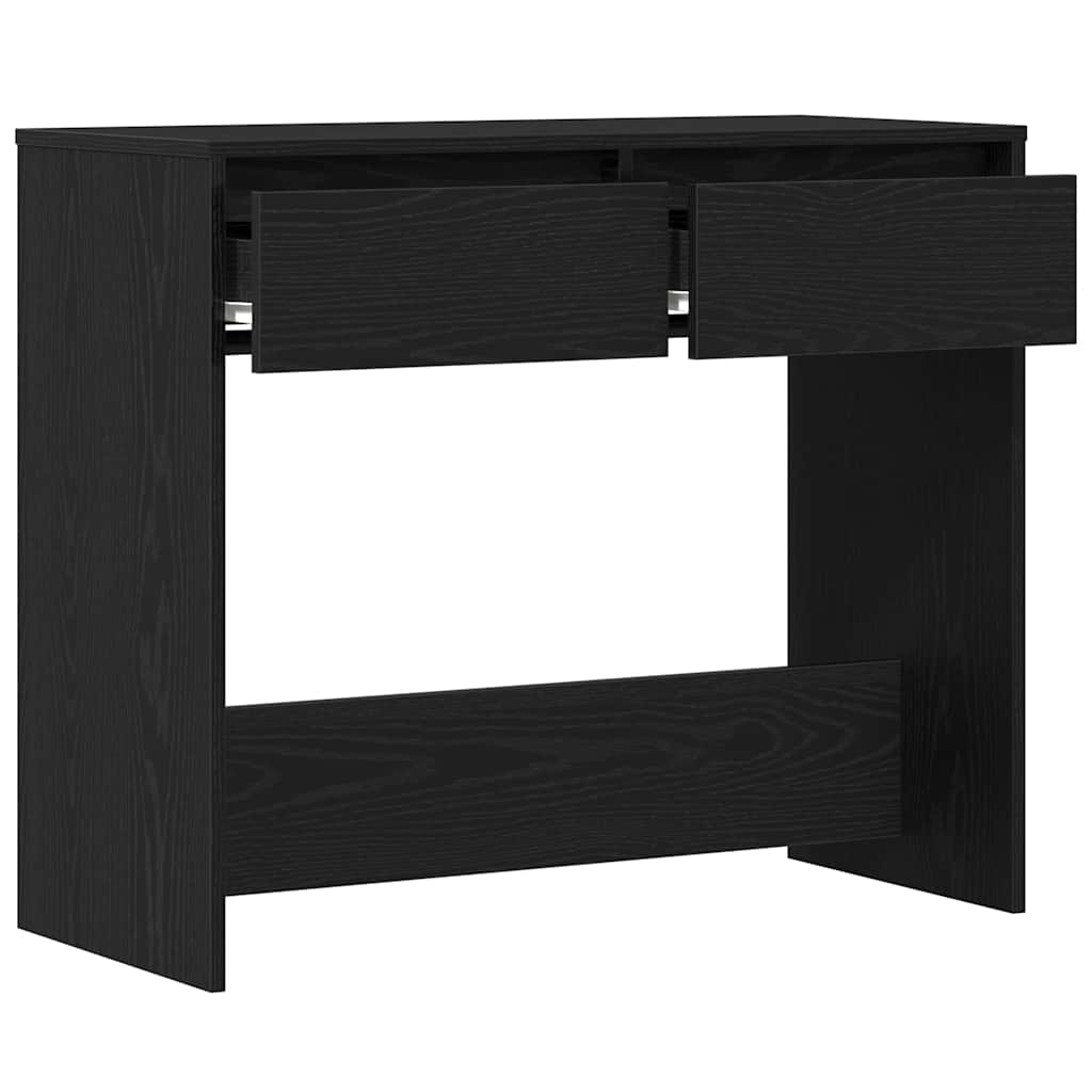 Konzolni stolić crni hrast 89x41x76,5 cm Konstruirano drvo