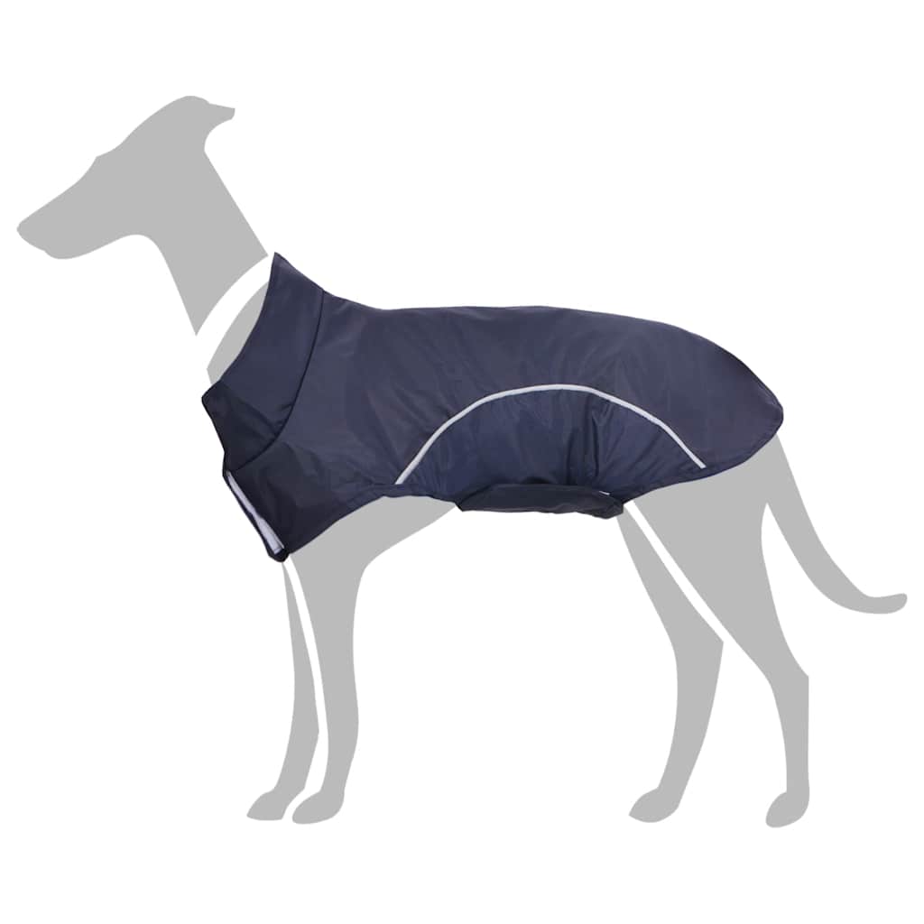 Kabanica za pse s reflektirajućim trakama Poliester Tamnoplava 2XL