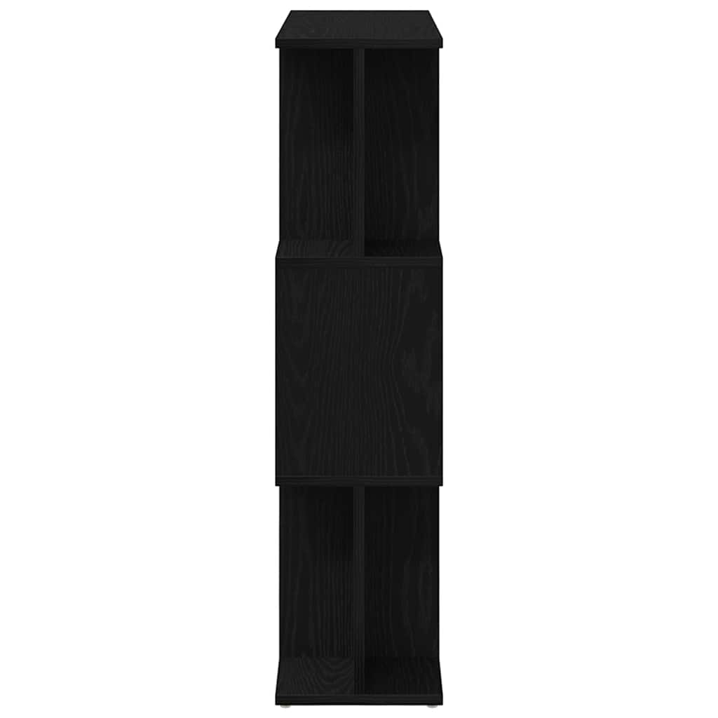 Polica za knjige crni hrast 80x24x96 cm Inženirsko drvo
