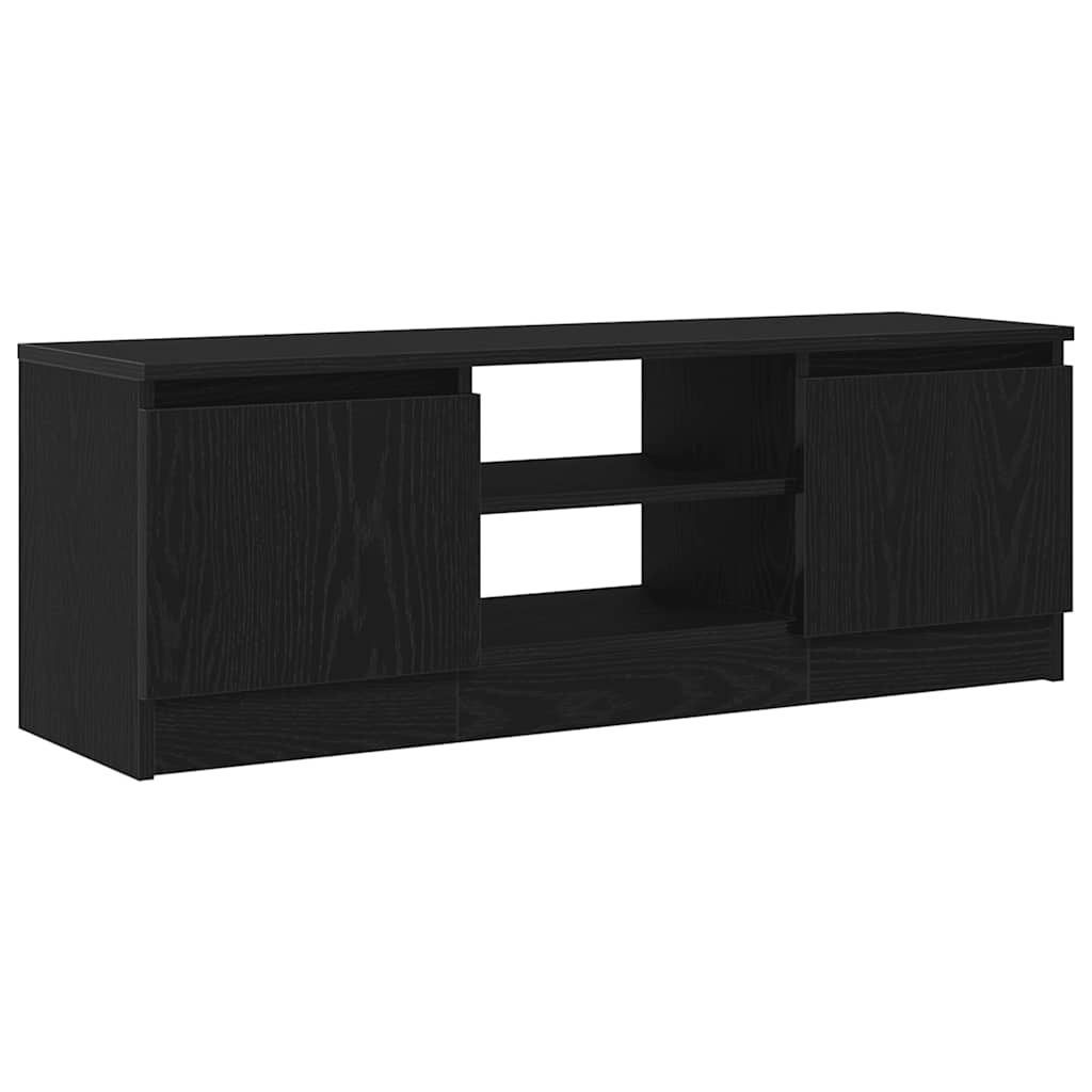 TV ormarić crni hrast 102x30x36 cm inženjerski drvo