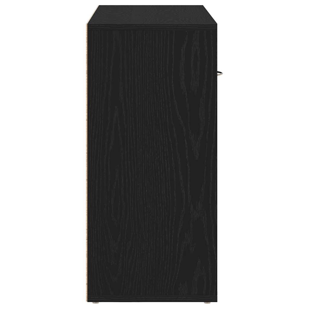 Komoda crni hrast 88x30x64 cm Inženirsko drvo