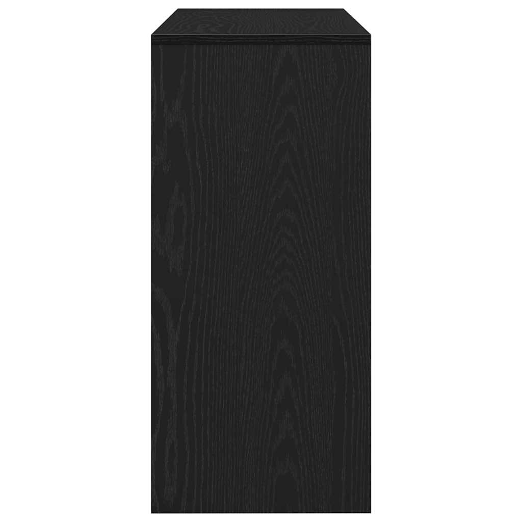 Konzolna stolica s ladicama Crni hrast 100 x 35 x 76,5 cm