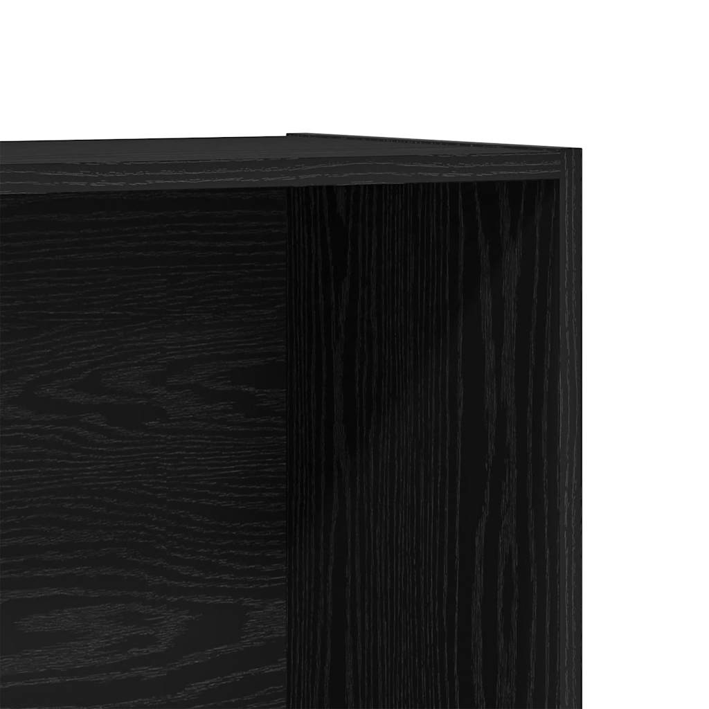 Ormar za knjige crni hrast 80x30x189 cm inženjerski drvo