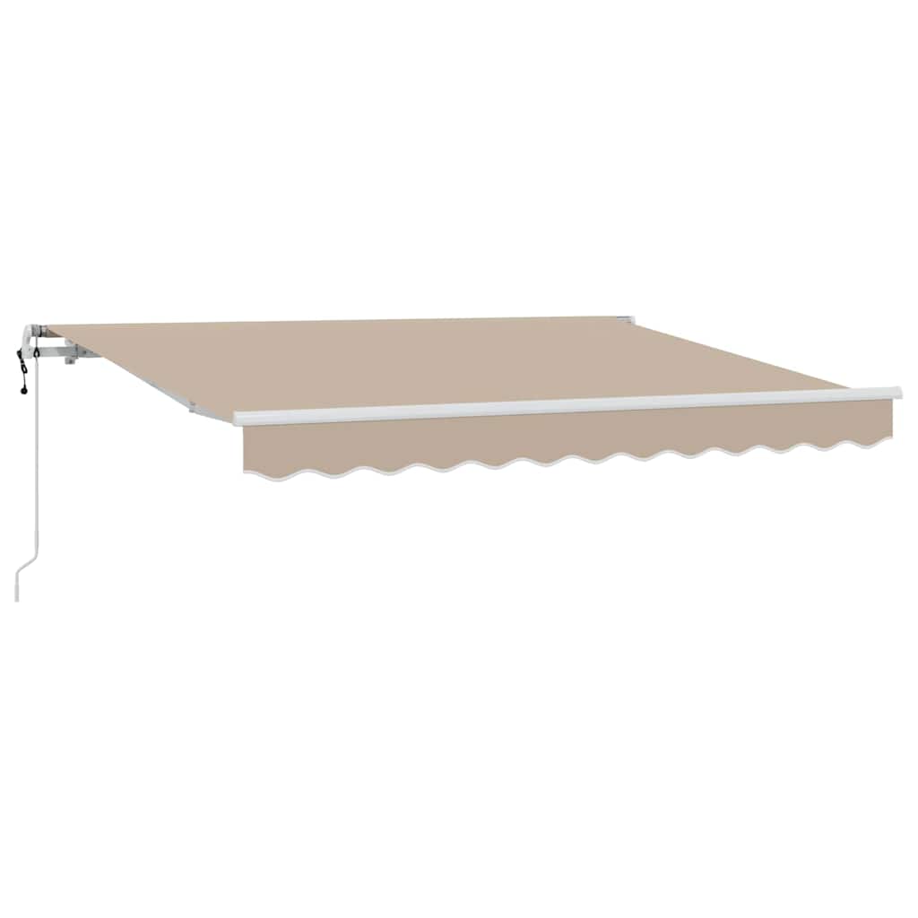 Skrovita tenda Bež 250 x 200 cm tkanina