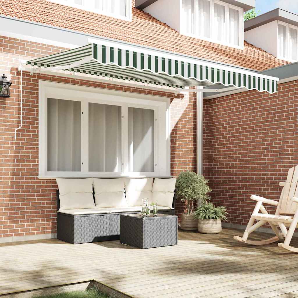 Skrovita tenda Zelena 250 x 200 cm tkanina