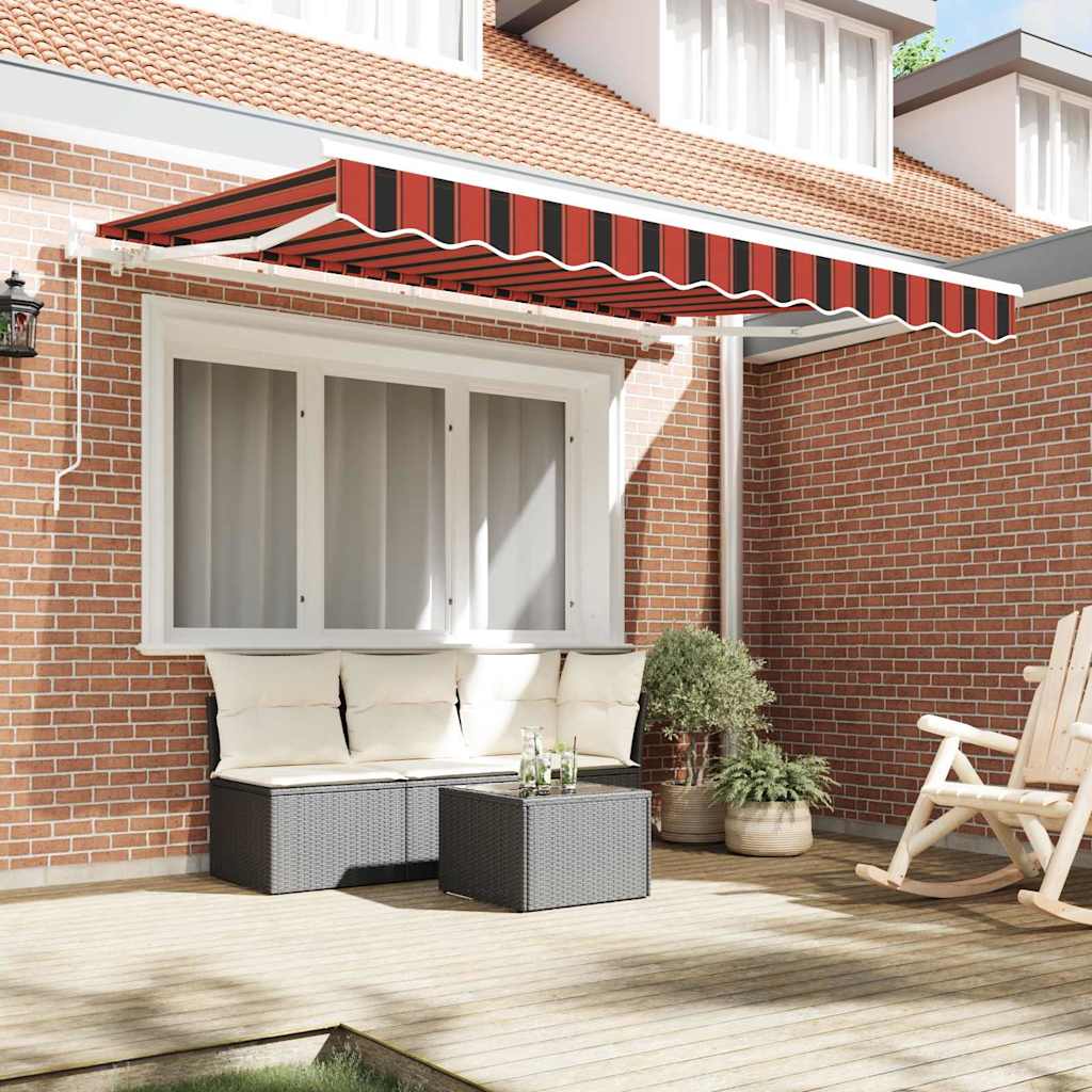 Skrovita tenda Narančasta 300 x 200 cm tkanina