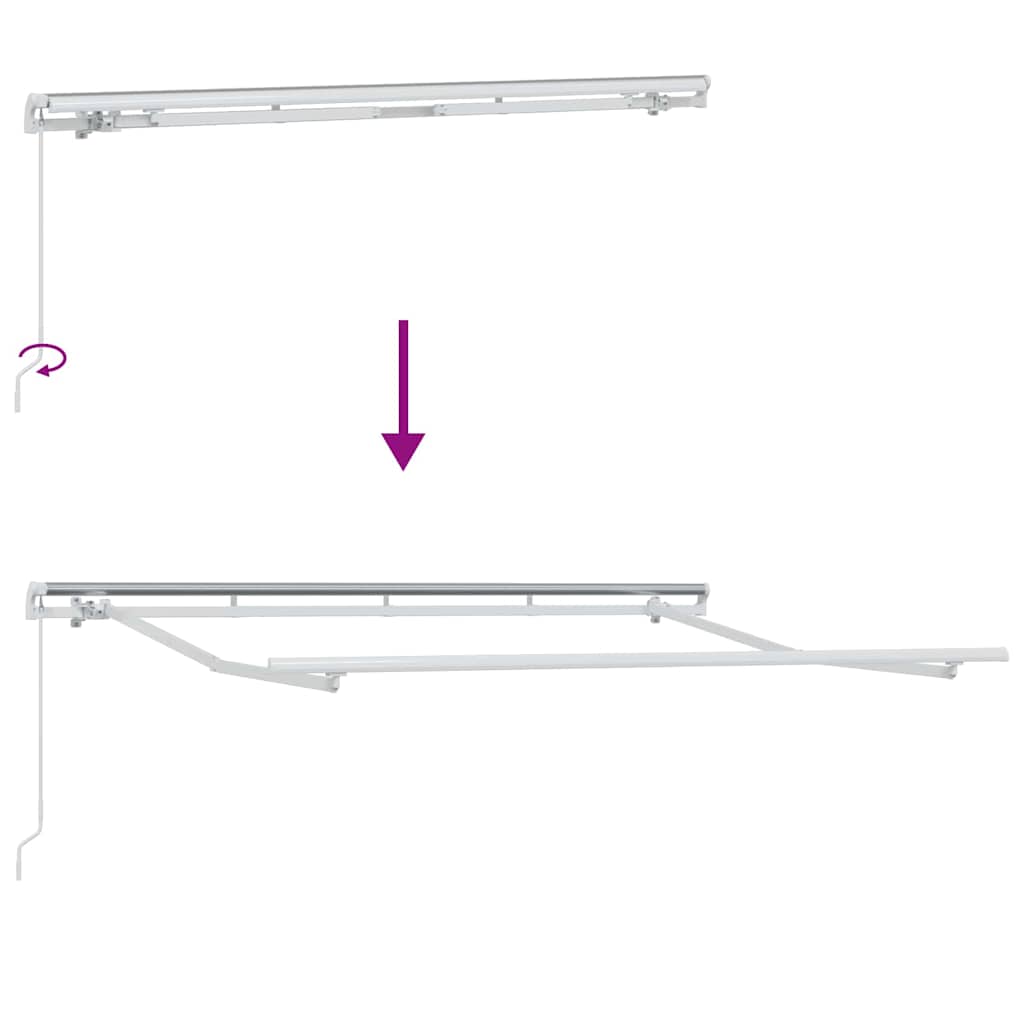 Skrovita tenda Narančasta 300 x 200 cm tkanina