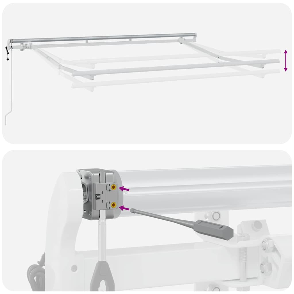Skrovita tenda Smeđa 300 x 200 cm tkanina