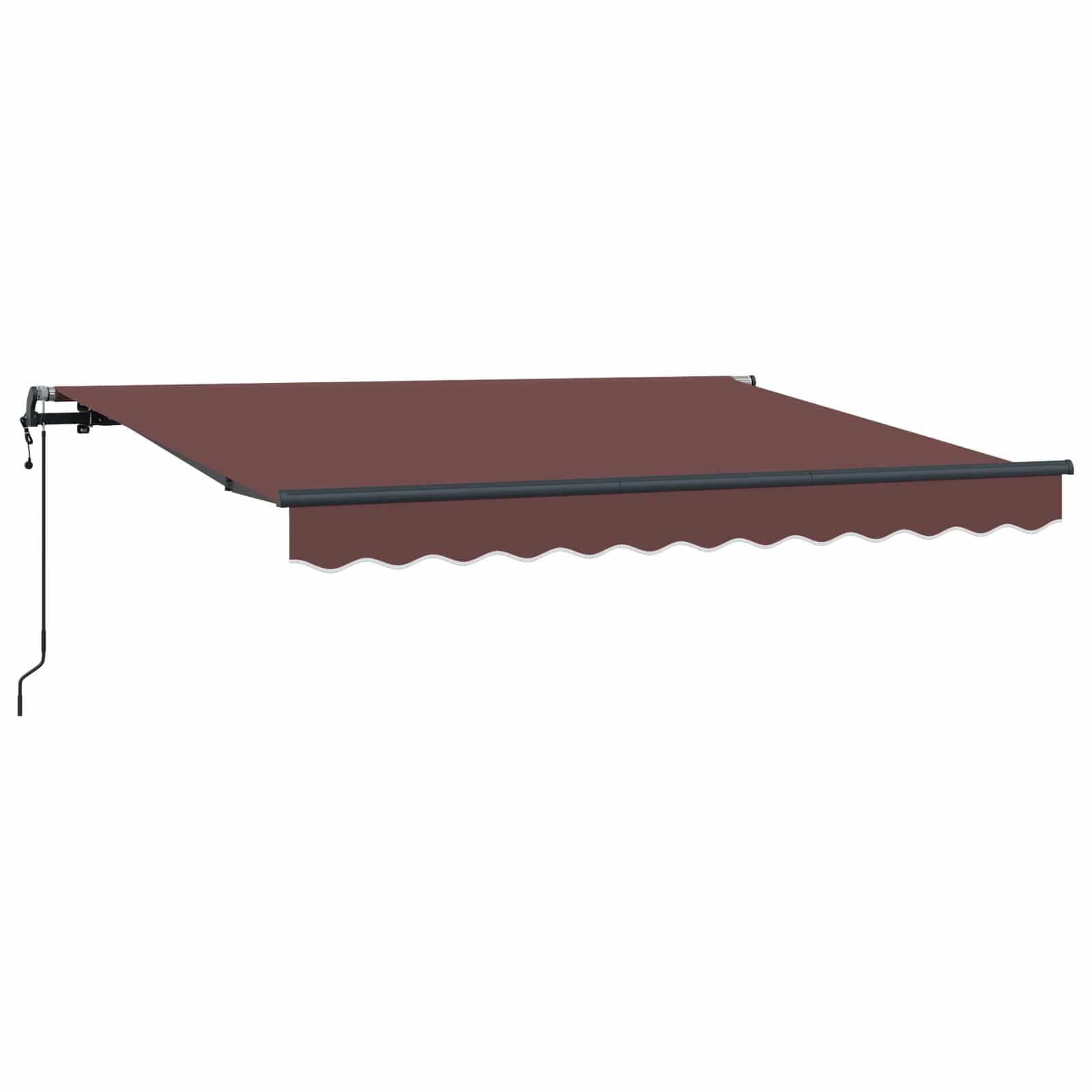 Skrovita tenda Smeđa 300 x 200 cm tkanina