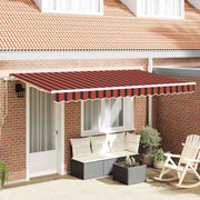 Skrovita tenda Narančasta 350 x 200 cm tkanina
